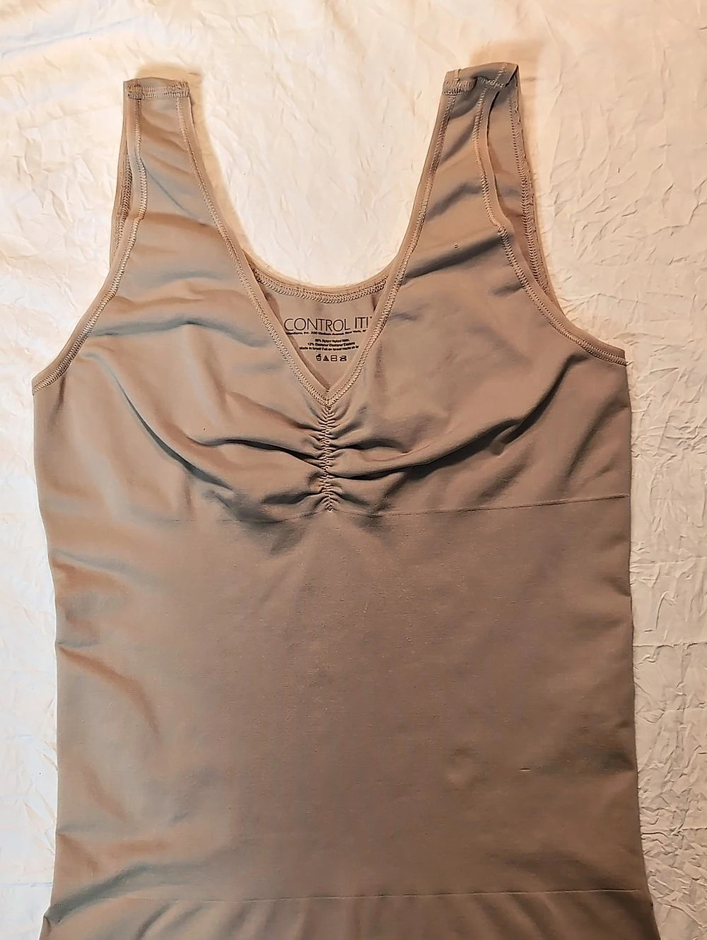 Control It! 12416 Shaping Tank in Beige XL Like New